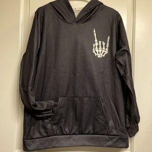 NWOT Black hoodie size Large “on my husband’s last nerve”